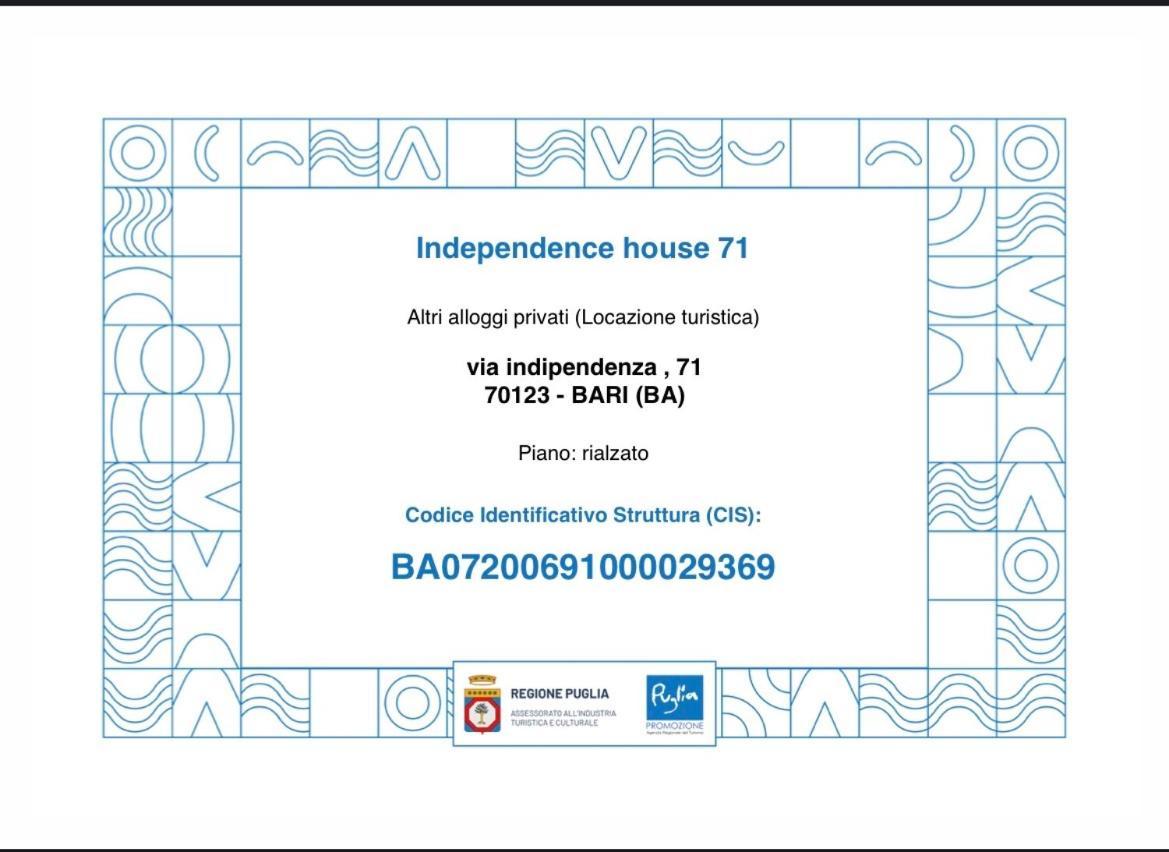 Independence House 71 Bari Exterior foto
